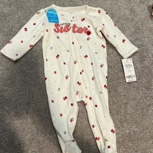 Carter’s Strawberry Sleep and Play Pajamas